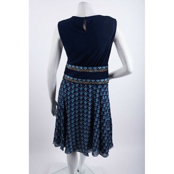 Diane Von Furstenberg DVF Womens Dress Sz 4 Blue - Picture 4 of 6